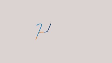 Motion grafik düz animasyon Merhaba