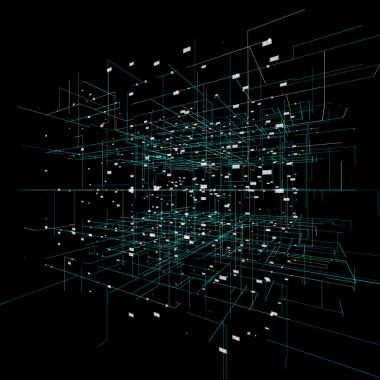 Büyük veri görselleştirme arka plan.