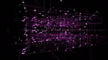 Büyük veri görselleştirme hareketli arka plan.