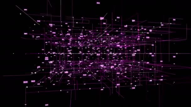 Big Data visualisation mouvement arrière-plan .