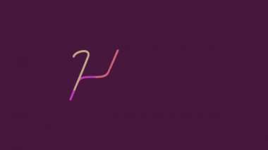 Motion grafik düz animasyon Merhaba