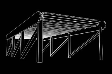 Tel kafes rulo konveyör