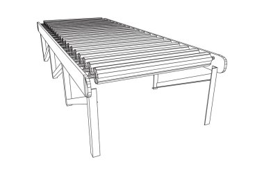 Tel kafes rulo konveyör