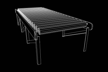 Tel kafes rulo konveyör