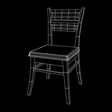 Sandalye arkalık tel kafes ile