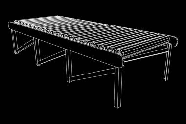 Tel kafes rulo konveyör