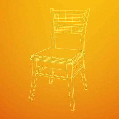 Sandalye arkalık tel kafes ile