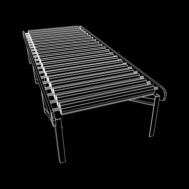 Tel kafes rulo konveyör