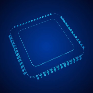 Vektör Cpu tel kafes