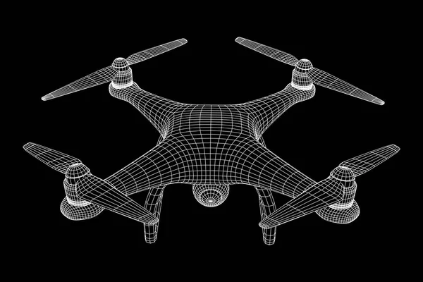 Remote control drone udara - Stok Vektor