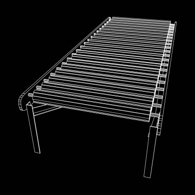 Tel kafes rulo konveyör