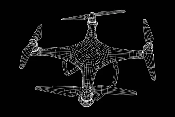 Remote control air drone — Stock Vector