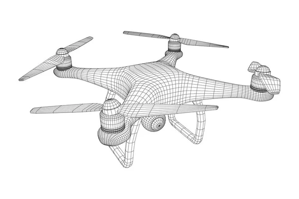 Afstandsbediening lucht drone — Stockvector