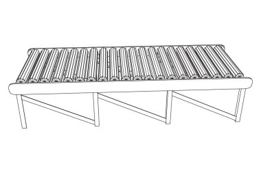 Tel kafes rulo konveyör