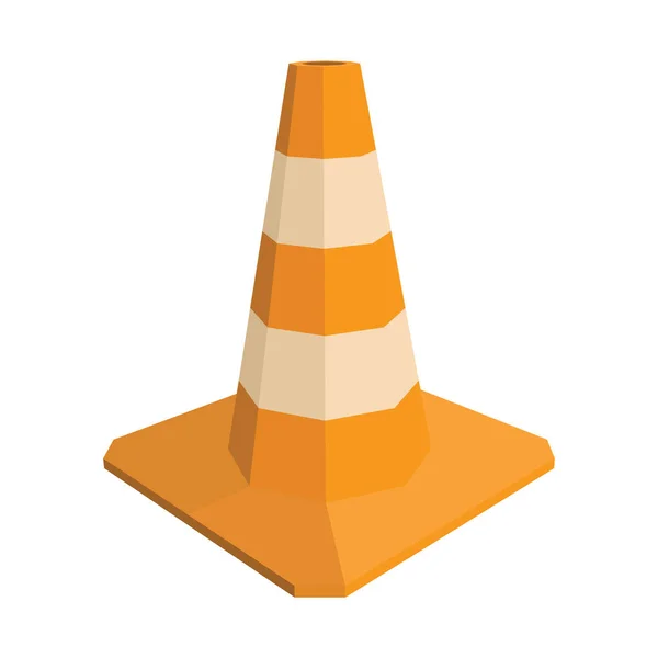 Traffic cone. Road sign — Stock Vector