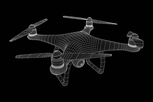 Dálkové ovládání vzduchu drone — Stockový vektor