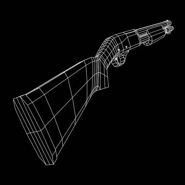 Fucile fucile da caccia carabina — Vettoriale Stock