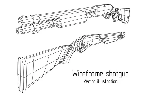 Shotgun geweer jacht karabijn — Stockvector