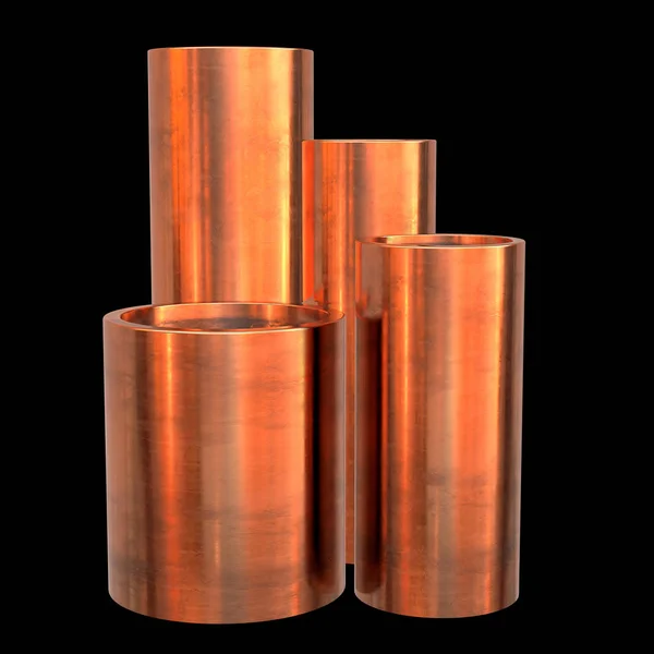 Tubos o tubos de cobre —  Fotos de Stock