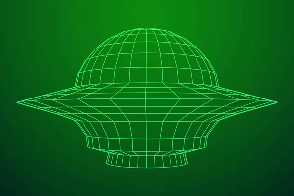 UFO statek kosmiczny szkielet — Wektor stockowy