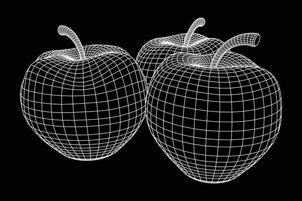 リンゴのベクトル図 — ストックベクタ