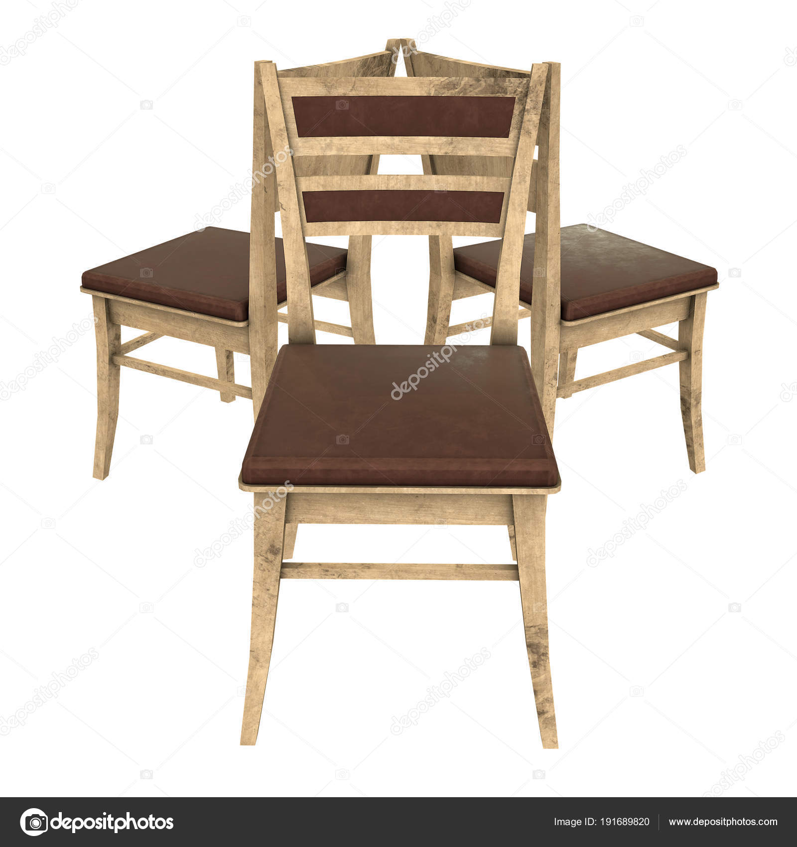 Holzstuhl Mit Lehne - minimalistisches Interieur