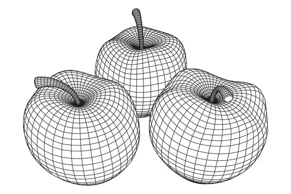 Ilustração vetorial da maçã — Vetor de Stock