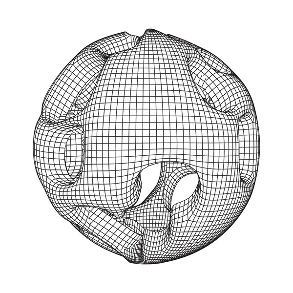 抽象矢量线框球体 — 图库矢量图片