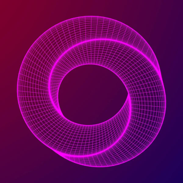 Möbius remsa ring sakral geometri — Stock vektor