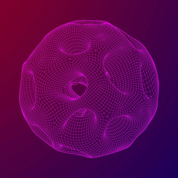 Анотація Векторна каркасна сфера — стоковий вектор