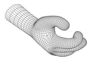 İnsan kolu tel kafes