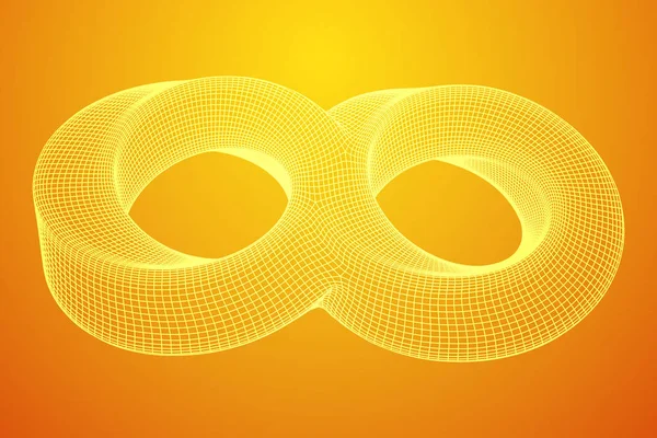 Mobius strip ring infinity heilige geometrie — Stockvector