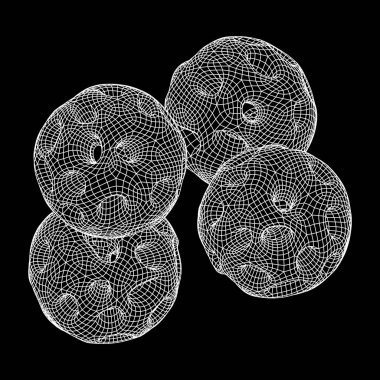 Soyut vektör tel kafes küre