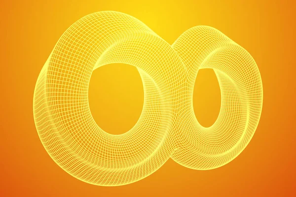 Möbius remsa ring infinity sakral geometri — Stock vektor