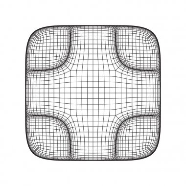 Tel kafes Necker pürüzsüz küp