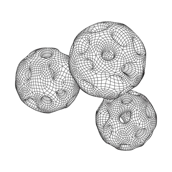 Sphère abstraite de wireframe vectoriel — Image vectorielle