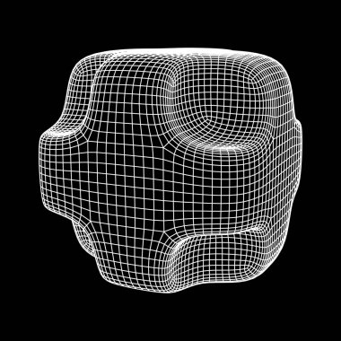 Tel kafes Necker pürüzsüz küp