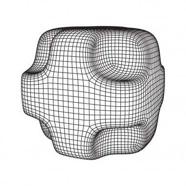 Tel kafes Necker pürüzsüz küp