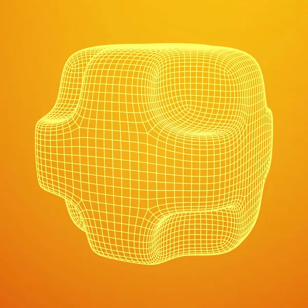 Cache-fil Smooth Cube — Image vectorielle