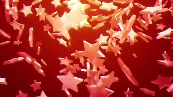 Stjärnor bakgrund på julafton — Stockvideo