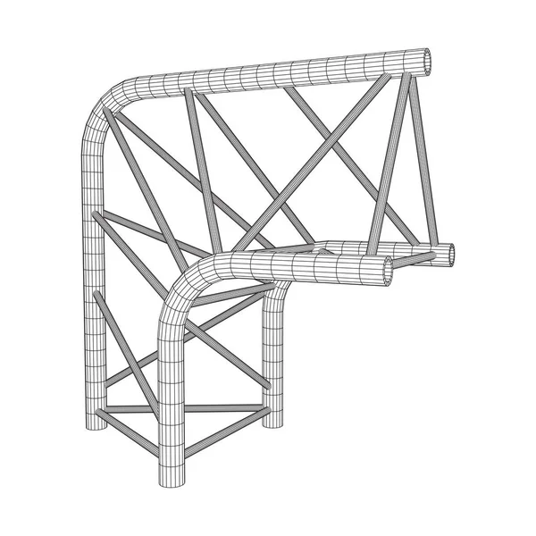 Elemento viga truss — Vector de stock