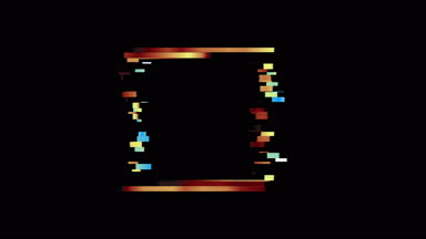 Glitched kare çerçeve tasarım