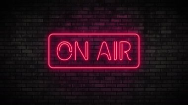 Üzerinde kırmızı Neon ışık hava