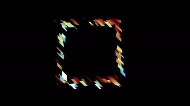 Glitched kare çerçeve tasarım