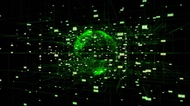 Big Data visualisation mouvement arrière-plan .