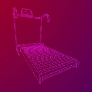 Koşu bandı makinesi. Spor salonu ve fitness ekipmanları