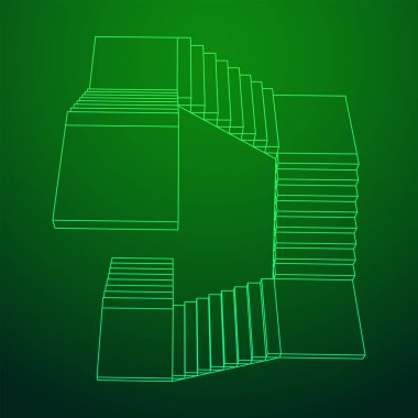 Tel kafesli merdivenler, iç merdivenler basamaklar