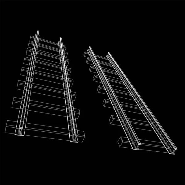 Demiryolu tel kafes örgü vektörü