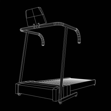 Koşu bandı makinesi. Spor salonu ve fitness ekipmanları