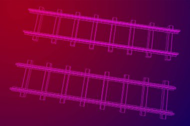 Demiryolu tel kafes örgü vektörü